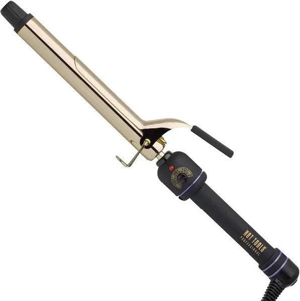 HOT TOOLS PRO ARTIST 24K GOLD COLLECTION 1 1/4&#034; CURLING IRON MODEL 1110 - @A11