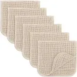 Comfy Cubs Muslin Burp Cloths - Sage (Pack of 6)