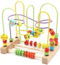 Bead Maze Toy For Toddlers Wooden Colorful Abacus Roller Coaster Educational Circle Toys Bead Maze Activity Cube Sensory Toys - Buy Activity Cube For Toddlers 1-3,Toddler Bead Maze,Baby Jumper Activity Center Product on Alibaba.com