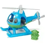 UNOPENED New in box! Green Toys helicopter, blue green pilot sustainable NIB