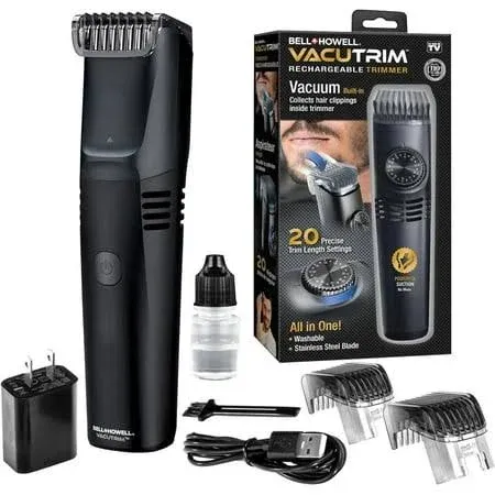 Bell & Howell Vacutrim Rechargeable Shaver Trimmer