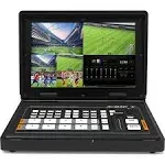 AVMATRIX PVS0403U 4-Channel SDI & HDMI Video Switcher with 10.1" Monitor, Broadcast Web Streaming, 3, 3G SDI HD SDI, USB, 3.5mm Mini, 3.5mm,