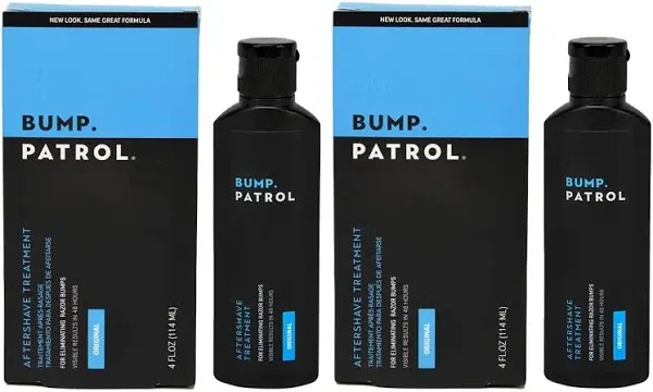 Bump Patrol Original Formula After Shave Bump Treatment Serum - Razor Bumps, Ingrown Hair Solution for Men and Women - 4 Ounces 4 Pack