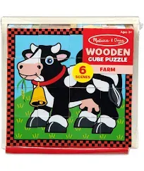 Melissa & Doug Cube Puzzle- Farm