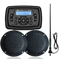 Marine Bluetooth Radio Boat Car Stereo Dashboard Digital Audio System Receive...