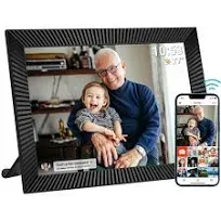 Frameo 10.1 inch Smart WiFi Digital Photo Frame 1280x800 IPS LCD Touch Screen, Auto-Rotate Portrait and Landscape, Built in 16GB Memory, Share Moments