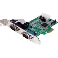 StarTech.com 2-Port PCI Express RS232 Serial Adapter Card