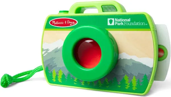 Melissa & Doug Rocky Mountain Sights & Sounds Wooden Toy Camera Play Set