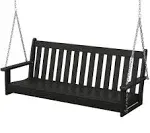 POLYWOOD 60" Vineyard Swing - Black