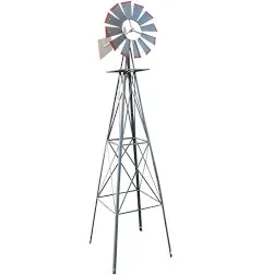 Vingli 8FT Ornamental Windmill Backyard Garden Decoration Weather Vane