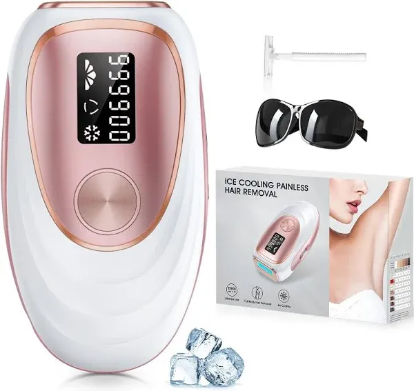 LYSMOSKI Laser Hair Removal, IPL Hair Removal with Ice-Cooling System