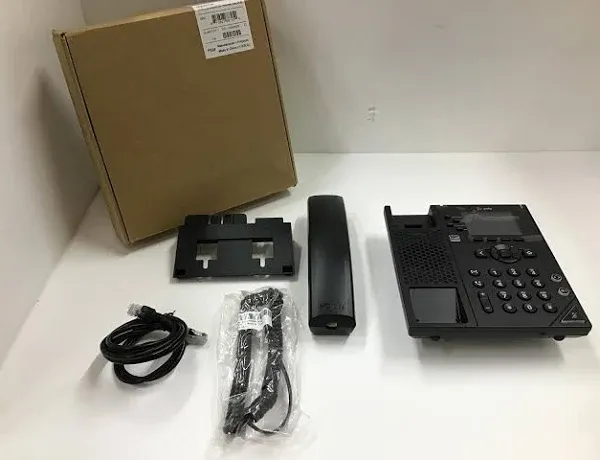 Polycom OBI VVX 250 4-Line Desktop IP Phone 2200-48822-001 With Power Supply NEW