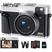 4K Digital Camera for Photography Autofocus 48MP 4K Camera 16X Digital Zoom