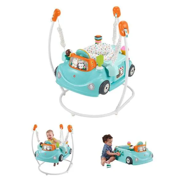 Fisher-Price 2-in-1 Sweet Ride Jumperoo Activity Center & Learning Toy for Infant and Toddler