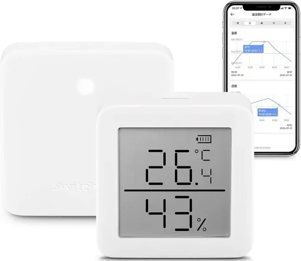 Hygrometer Thermometer Alexa by SwitchBot - iPhone Android Wireless Temperature