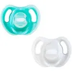 Tommee Tippee Ultra-Light Silicone Pacifier | 6-18m, 2-Count | Includes Sterilizer Box, Size: 6-18 Months