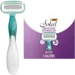 BIC Soleil Sensitive Advanced 5-Blade Women's Disposable Razors 5 ct