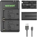 NEEWER NP-F550 Battery Charger Set for Sony