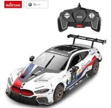 RASTAR 97200 1/18 BMW RC Car Building Kits - Officially Licensed BMW M8 GTE Remote Control Model Car for Play and Display - Ideal Gift for Kids - White