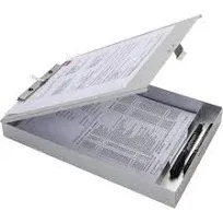 Business Source Form Holder Storage Clipboard, Letter Size, Silver