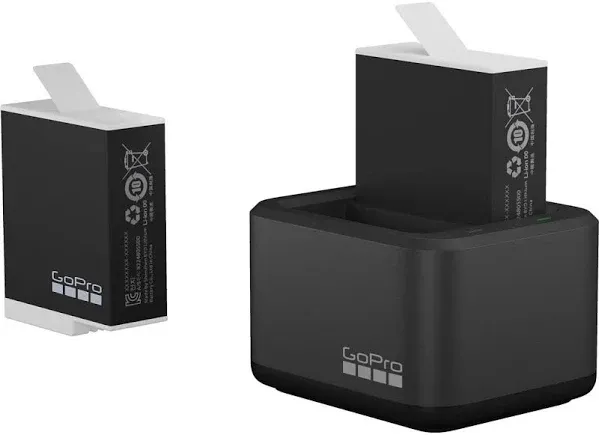 GoPro Dual Battery Charger & Enduro Batteries - Black