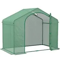 Outsunny 6' x 3' x 5' Portable Walk-in Greenhouse - Bed Bath & Beyond - 40433654