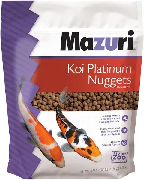 Mazuri Koi Platinum Nuggets Fish Food