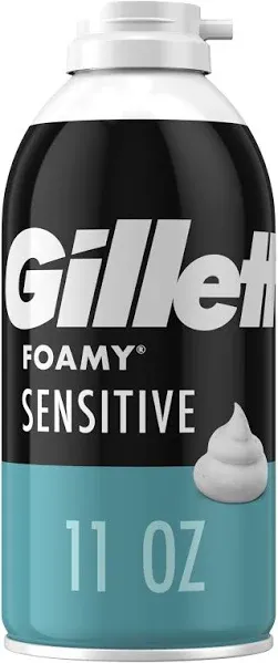 Gillette Foamy Regular Shaving Cream, Pack of 12, 11 oz each