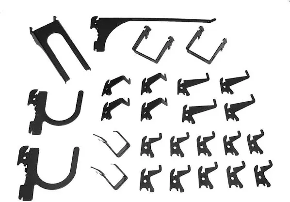 Wall Control Slotted Pegboard 26 pc Hook Kit KT-200-DLX B