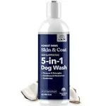 Honest Paws Dog Shampoo and Conditioner - 5-in-1 for Allergies and Dry, Itchy, Moisturizing for Sensitive Skin - Sulfate Free, P