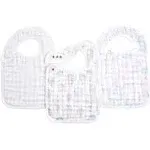 above the clouds 3-pack organic snap bib