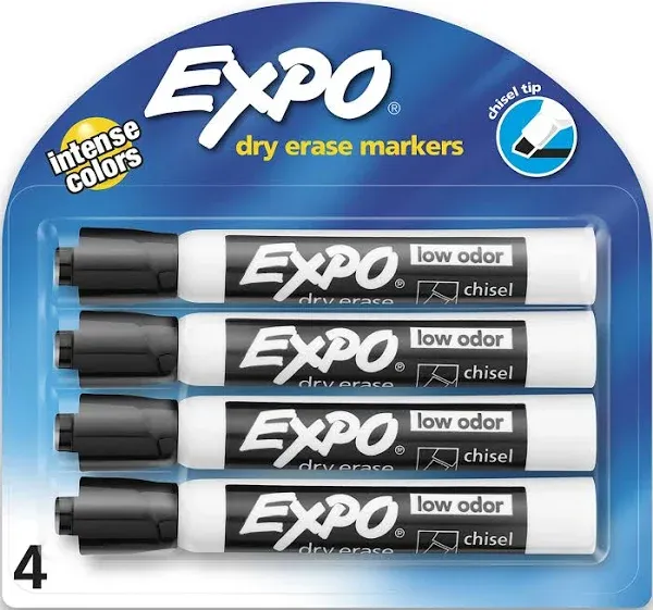 Expo Erase Markers Dry Low Odor