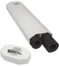 Playmats Playmat Tubes Monster Dual Playmat Tube: Opaque White with White Cap