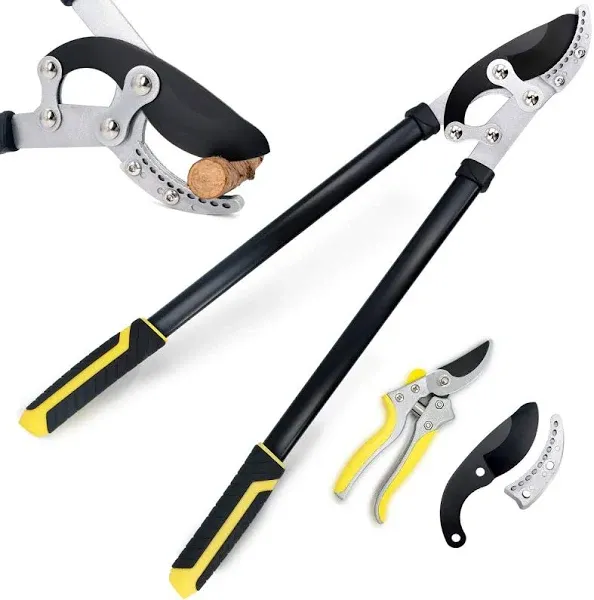 ANVIL LOPPERS with Garden Shears Tree Trimmer Branch Cutter Pruner JARDINEER