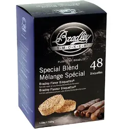 Bradley Smoker 48 Pack Special Blend Flavor Smoke Bisquettes Hardwood Chips