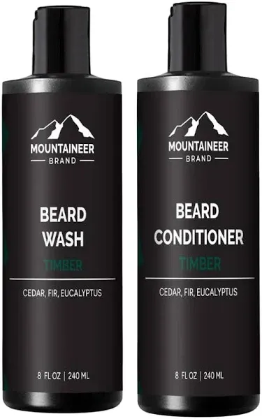 Mountaineer Brand: Beard Wash and Beard Conditioner Combo