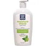 Kiss My Face Moisture Shave, 4 in 1, Cool Mint - 11 fl oz