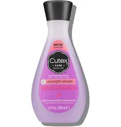 Cutex Nail Polish Remover Strength Shield Leaves Nail Looking Healthy 6.76 Fl Oz