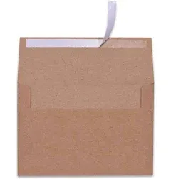 100 Pack A7 Brown Kraft Paper Invitation Envelopes