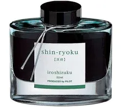 Pilot Iroshizuku Fountain Pen Ink - 50 ml Bottle - Shin-ryoku Deep Green