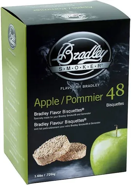 Bradley Smoker Apple Bisquettes 48 Pack