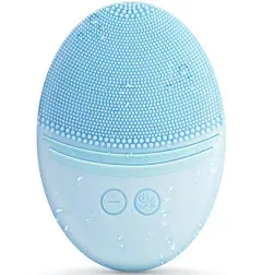 Facial Cleansing Brush Made with Ultra Hygienic Soft Silicone, Waterproof Sonic 