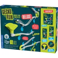 Gecko Run Marble Run Deluxe Starter Set by  – Vertical Marble Run w/Flexible 