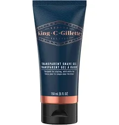 King C. Gillette Men’s Transparent Shave Gel 5oz &amp; Beard and Face Wash 11oz