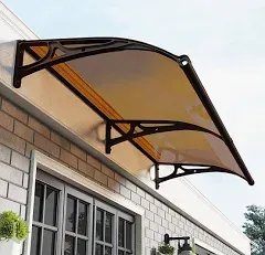 Awning for Door Window Exterior with Aluminum Bracket