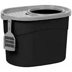 USA Cat Litter Box, Large Top Entry with Litter Catching Lid and Scoop, Dog P...