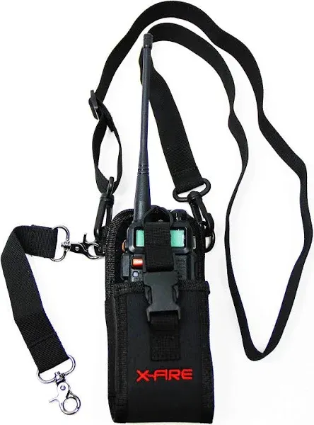 X-FIRE® ‘Radio Strap’ Washable Firefighter EMS Portable Radio Shoulder/Duty Belt Holder w/Anti-Sway Strap