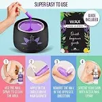 Waxing Kit Wax Warmer -Easy to Use -Digital Display -for Sensitive Skin, Black