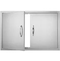 BBQ Access Door, 36W x 24H Inch Double Outdoor Kitchen Door