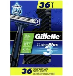 Gillette Custom Plus 3 Razor Disposable Razor male 26 Pieces